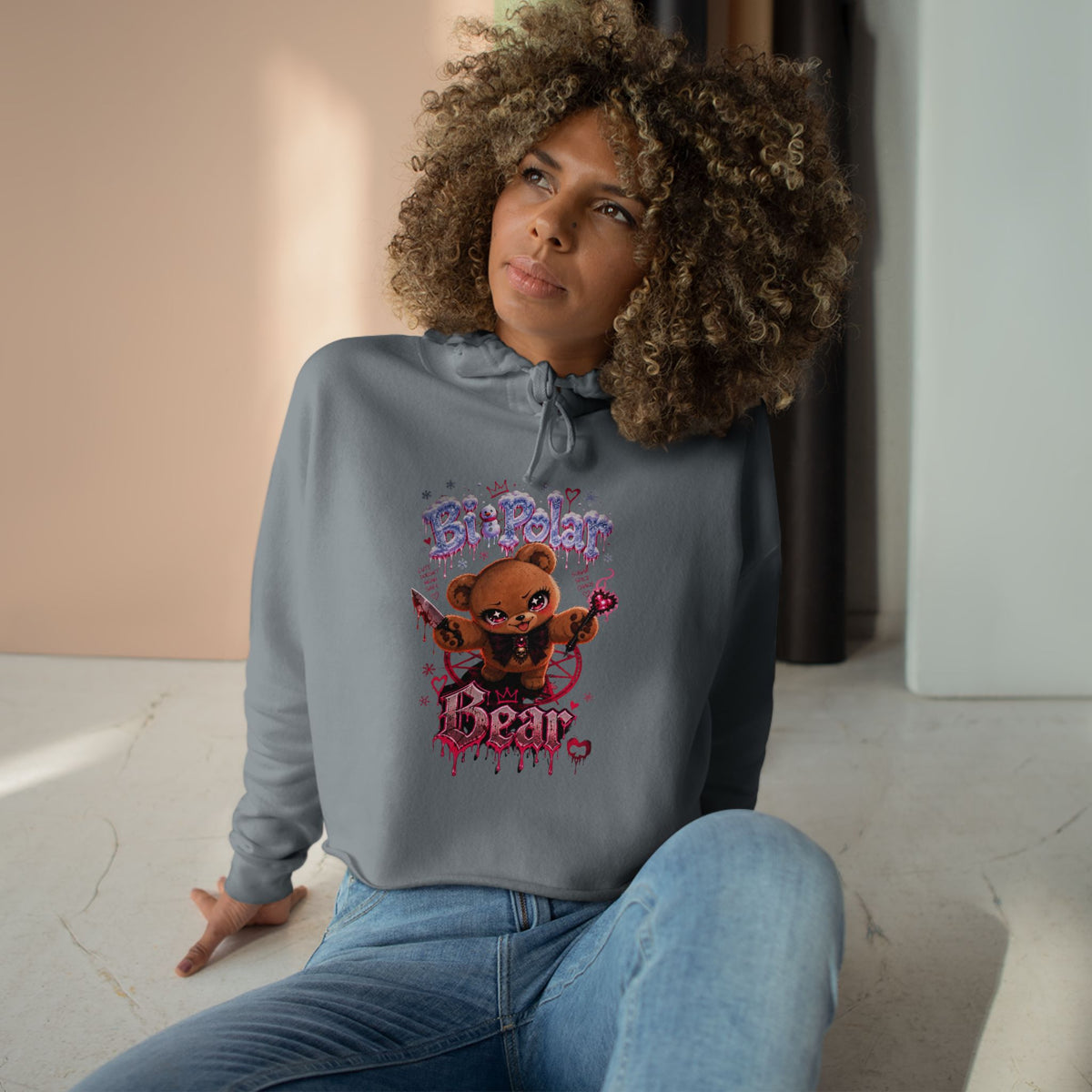 Polar1 Crop Hoodie