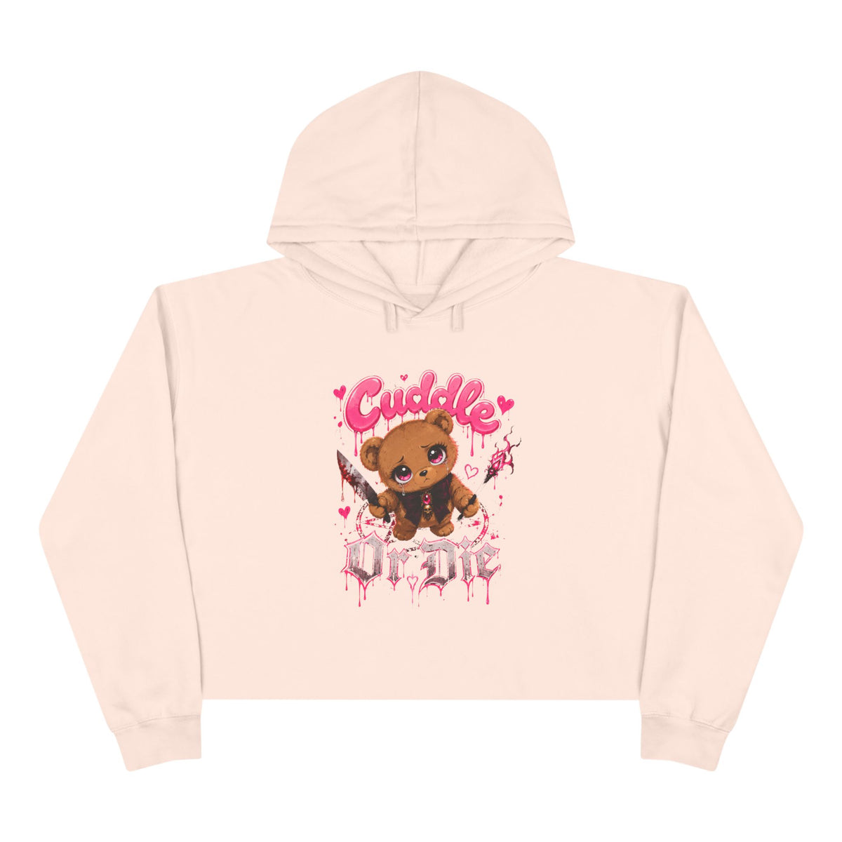 Cuddle1 Crop Hoodie