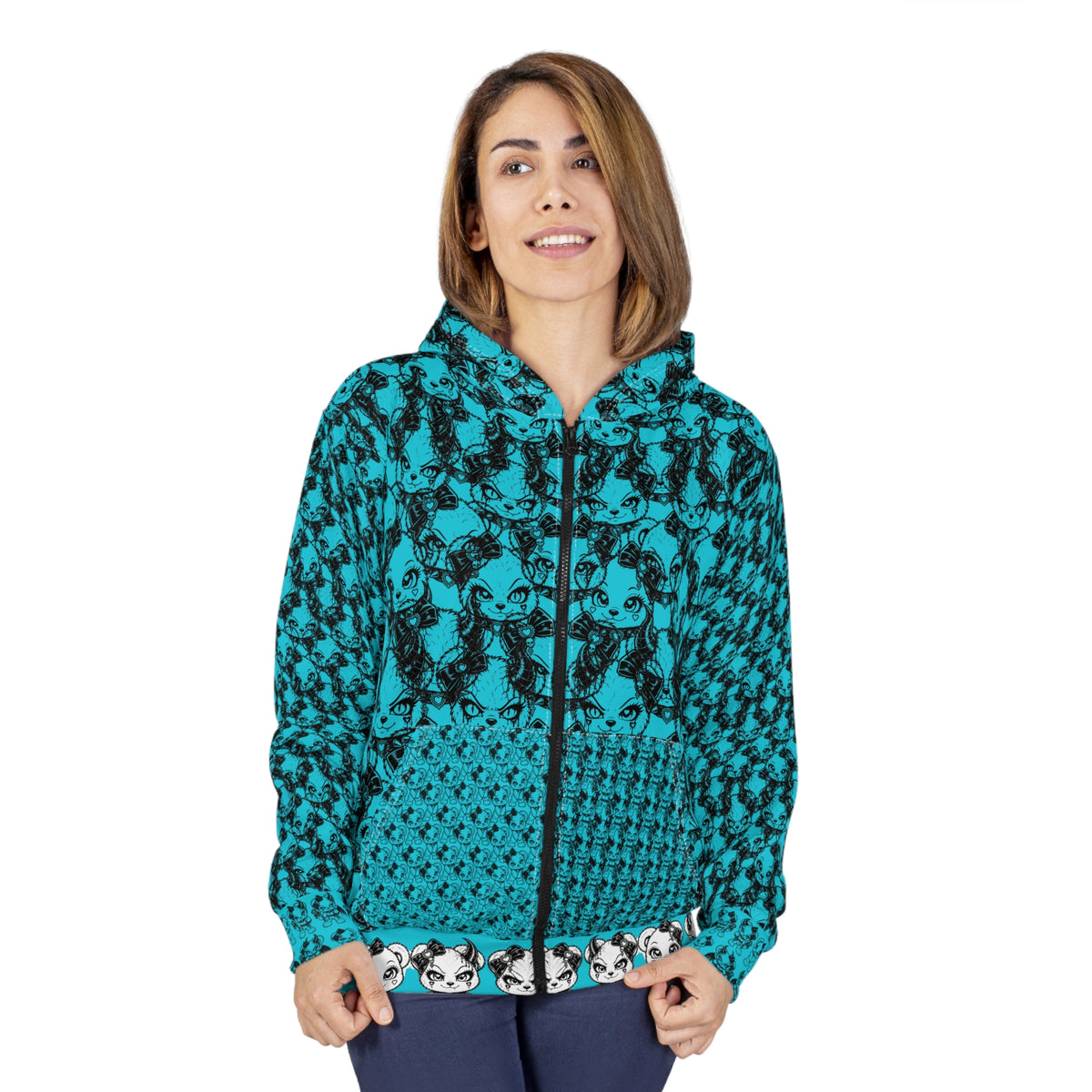 Wave1 Killer Bear Hoodie (AOP)