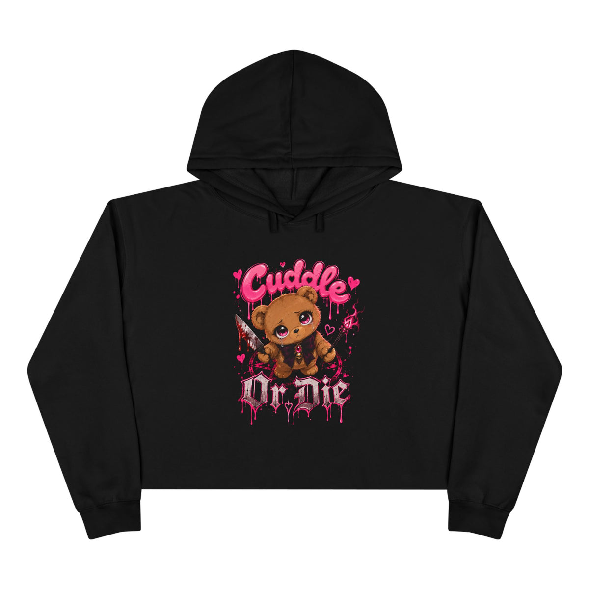 Cuddle1 Crop Hoodie